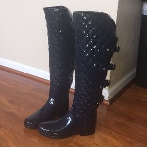 Women’s Hunter Quilted Over the Knee Rain Boots